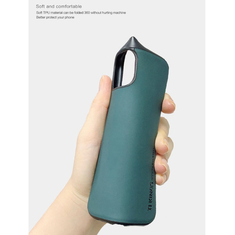 For iPhone 11 TJ KINGS Skin Feeling Series Shockproof TPU + PU Case