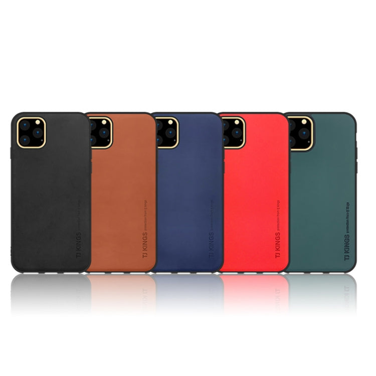 For iPhone 11 TJ KINGS Skin Feeling Series Shockproof TPU + PU Case