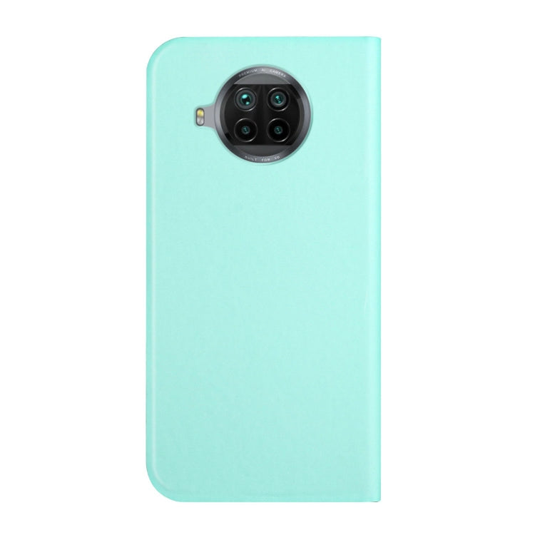 For Xiaomi Mi 10T Lite 5G 3-Folding Ultrathin Skin Feel Magnetic Solid Color Horizontal Flip Leather Case with Holder