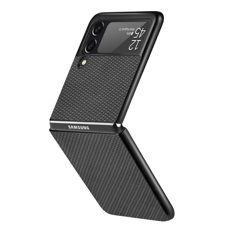 For Samsung Galaxy Z Flip3 5G Cross Pattern Slim PC Protective Case