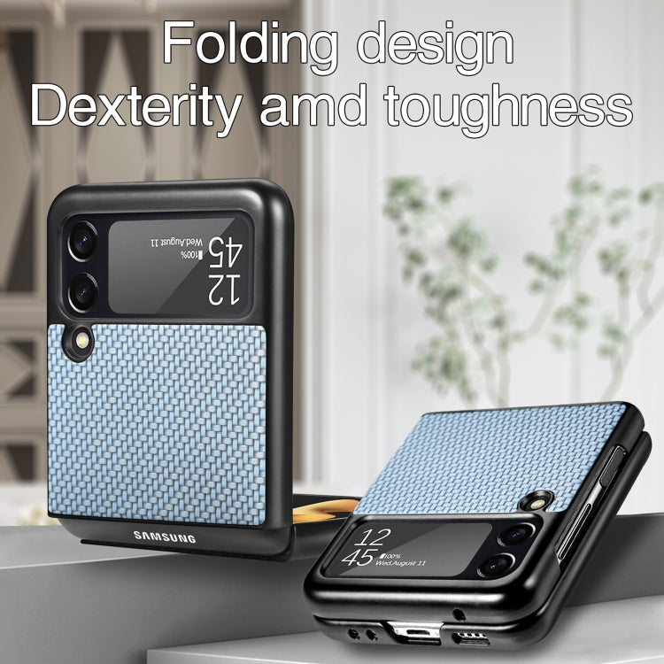 For Samsung Galaxy Z Flip3 5G Cross Pattern Slim PC Protective Case