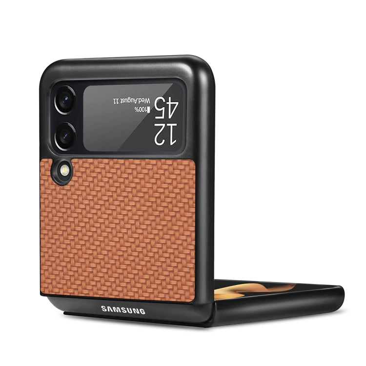 For Samsung Galaxy Z Flip3 5G Cross Pattern Slim PC Protective Case