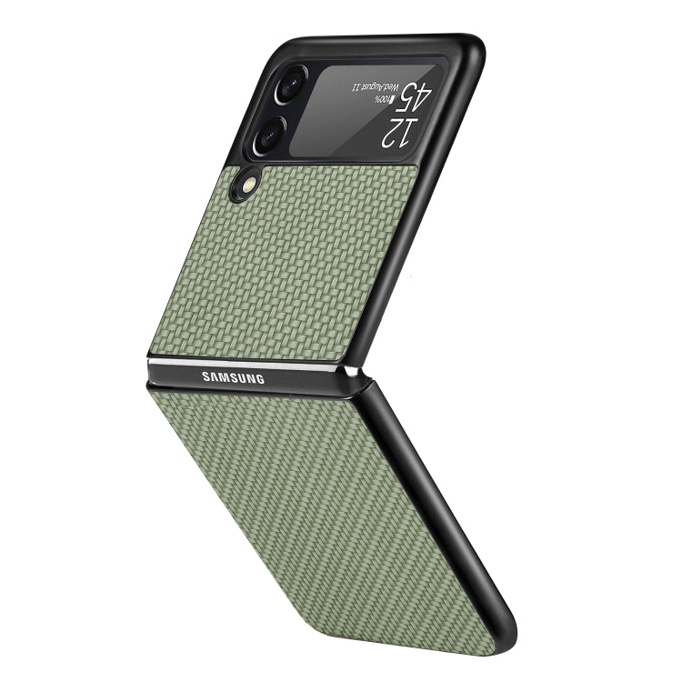 For Samsung Galaxy Z Flip3 5G Cross Pattern Slim PC Protective Case
