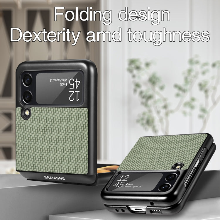 For Samsung Galaxy Z Flip3 5G Cross Pattern Slim PC Protective Case