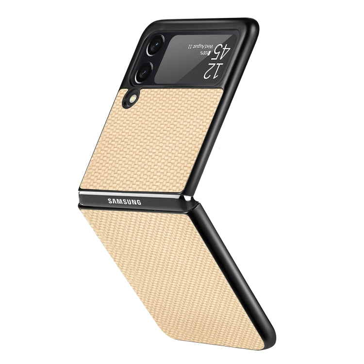 For Samsung Galaxy Z Flip3 5G Cross Pattern Slim PC Protective Case