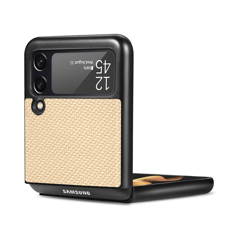 For Samsung Galaxy Z Flip3 5G Cross Pattern Slim PC Protective Case