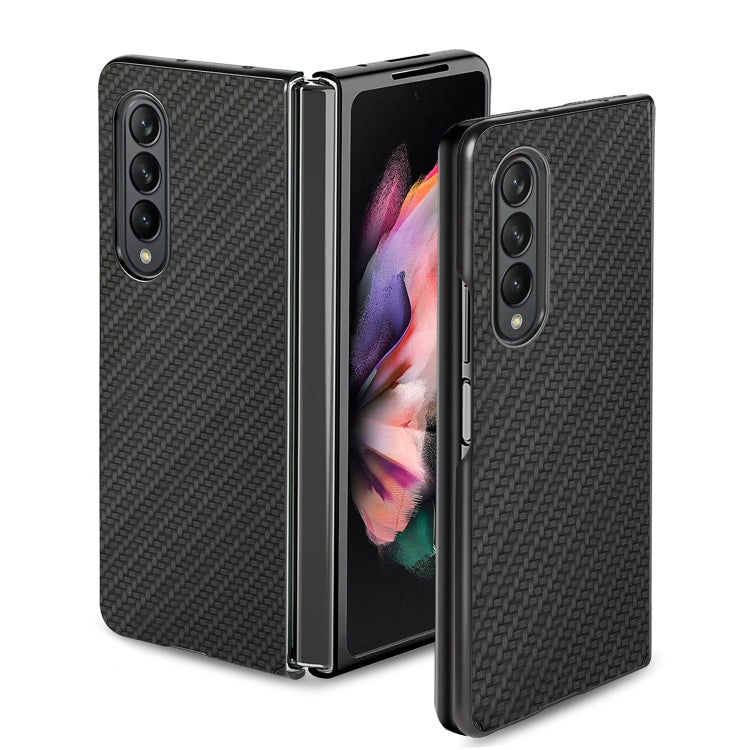For Samsung Galaxy Z Fold3 5G Cross Pattern Slim PC Protective Case