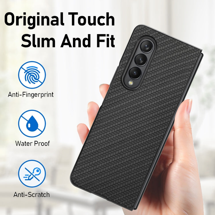 For Samsung Galaxy Z Fold3 5G Cross Pattern Slim PC Protective Case