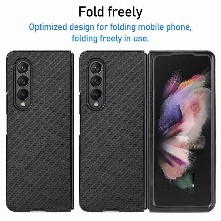 For Samsung Galaxy Z Fold3 5G Cross Pattern Slim PC Protective Case