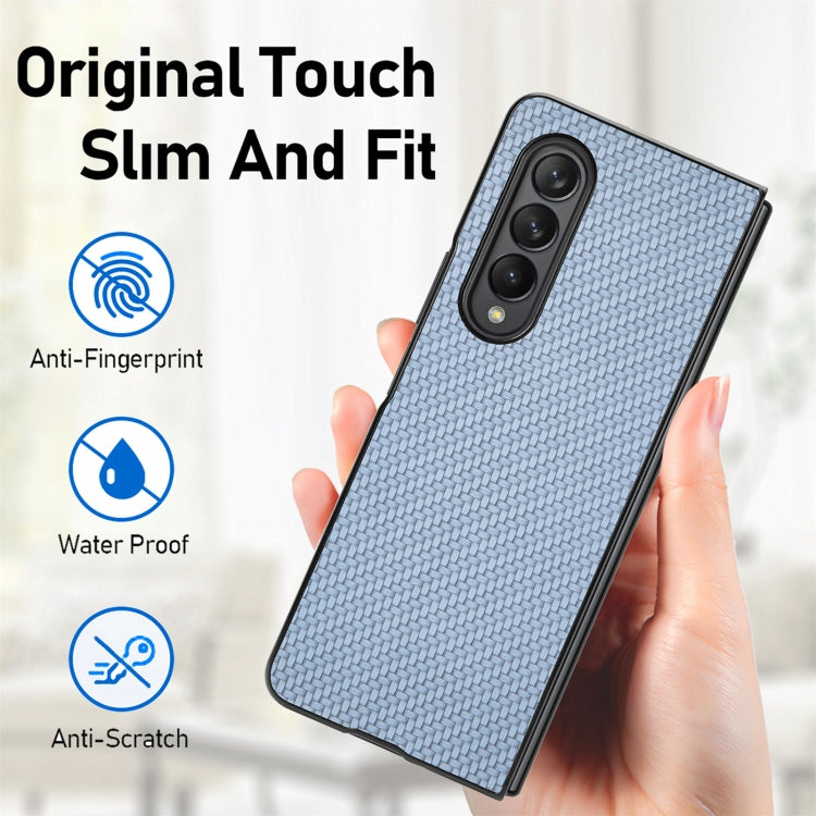 For Samsung Galaxy Z Fold3 5G Cross Pattern Slim PC Protective Case