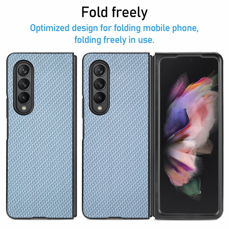 For Samsung Galaxy Z Fold3 5G Cross Pattern Slim PC Protective Case