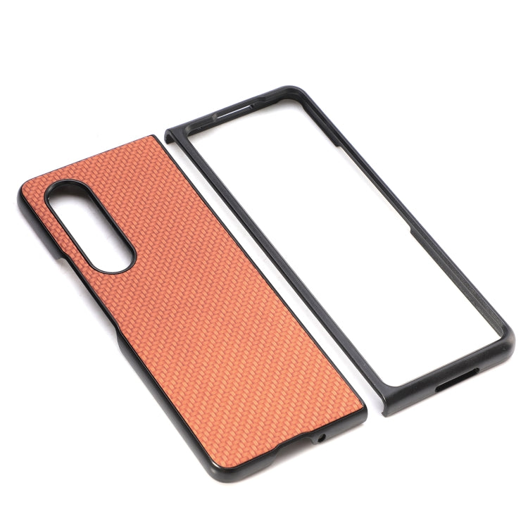 For Samsung Galaxy Z Fold3 5G Cross Pattern Slim PC Protective Case