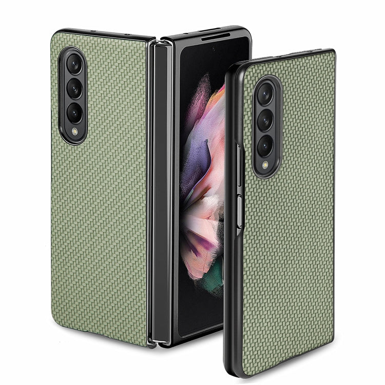 For Samsung Galaxy Z Fold3 5G Cross Pattern Slim PC Protective Case