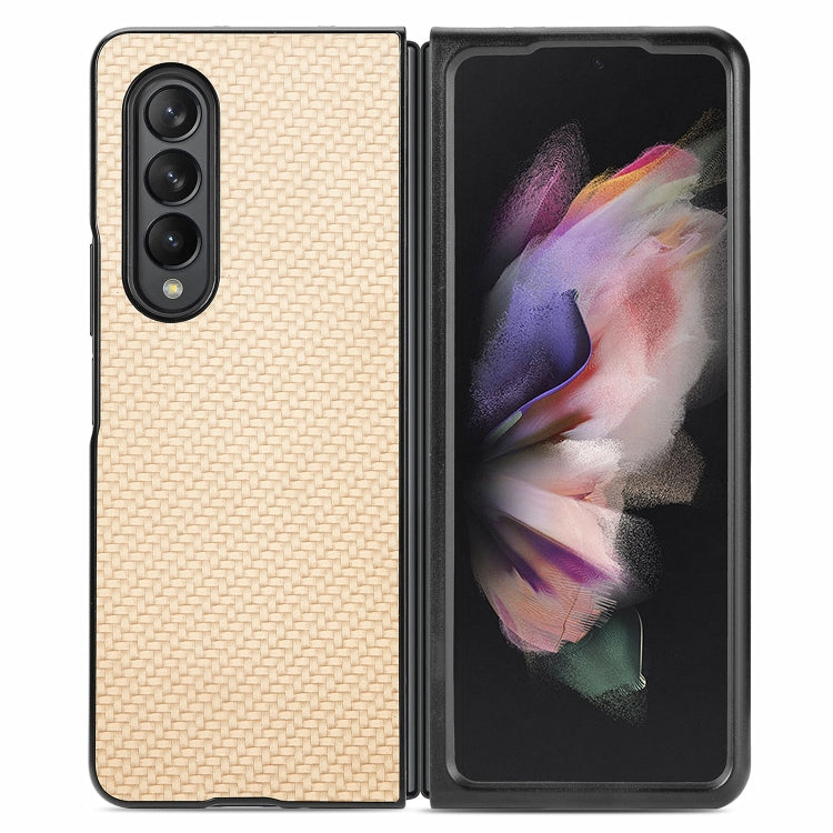 For Samsung Galaxy Z Fold3 5G Cross Pattern Slim PC Protective Case