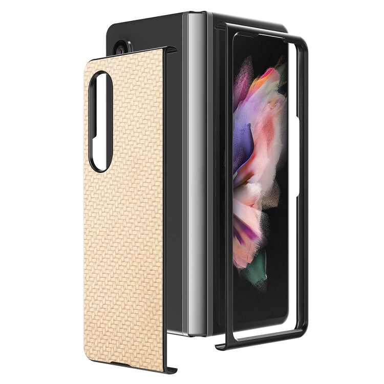 For Samsung Galaxy Z Fold3 5G Cross Pattern Slim PC Protective Case