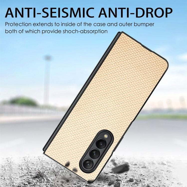 For Samsung Galaxy Z Fold3 5G Cross Pattern Slim PC Protective Case