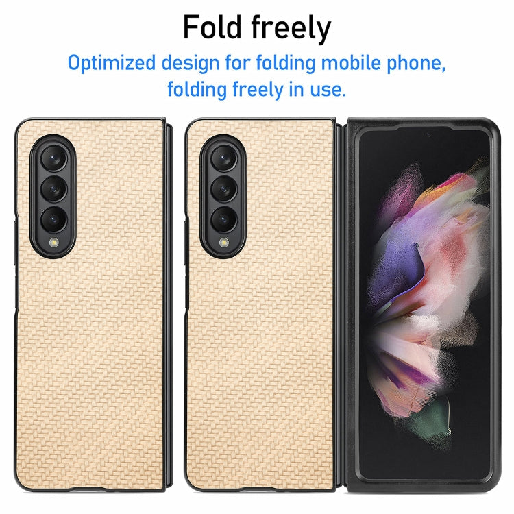 For Samsung Galaxy Z Fold3 5G Cross Pattern Slim PC Protective Case