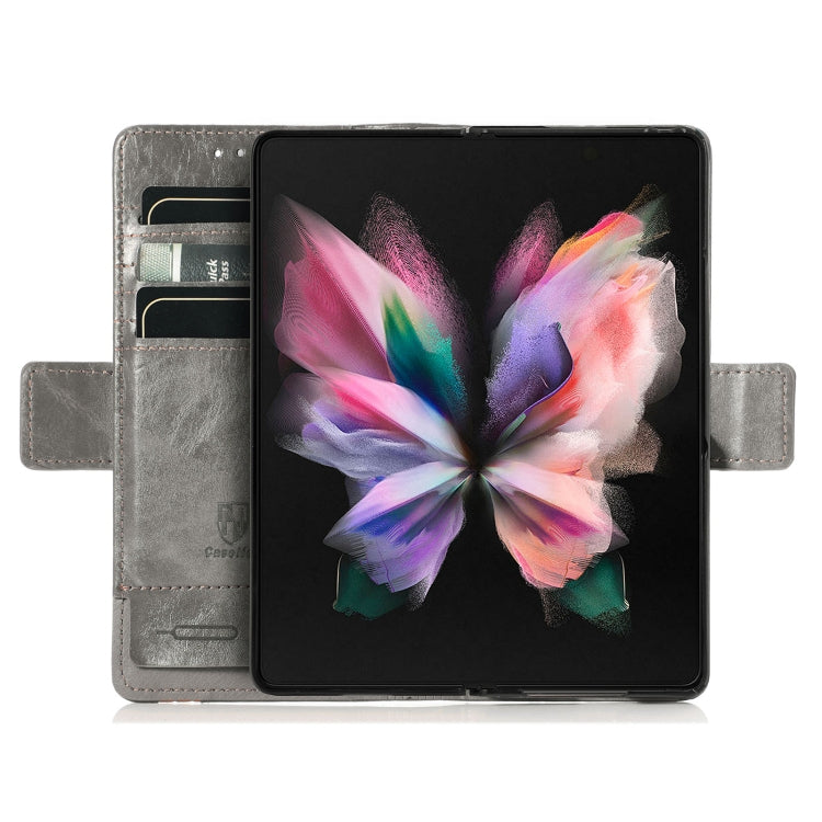 For Samsung Galaxy Z Fold3 5G CaseNeo Business Splicing Dual Magnetic Buckle Horizontal Flip PU Leather Case with Holder & Card Slots & Wallet