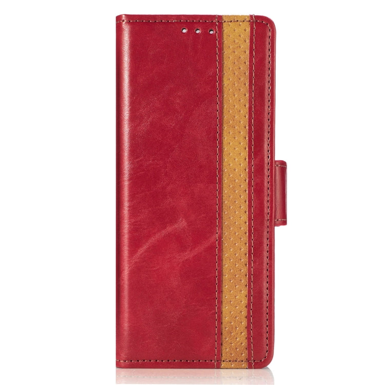 For Samsung Galaxy Z Fold3 5G CaseNeo Business Splicing Dual Magnetic Buckle Horizontal Flip PU Leather Case with Holder & Card Slots & Wallet