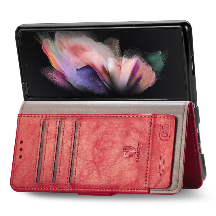 For Samsung Galaxy Z Fold3 5G CaseNeo Business Splicing Dual Magnetic Buckle Horizontal Flip PU Leather Case with Holder & Card Slots & Wallet