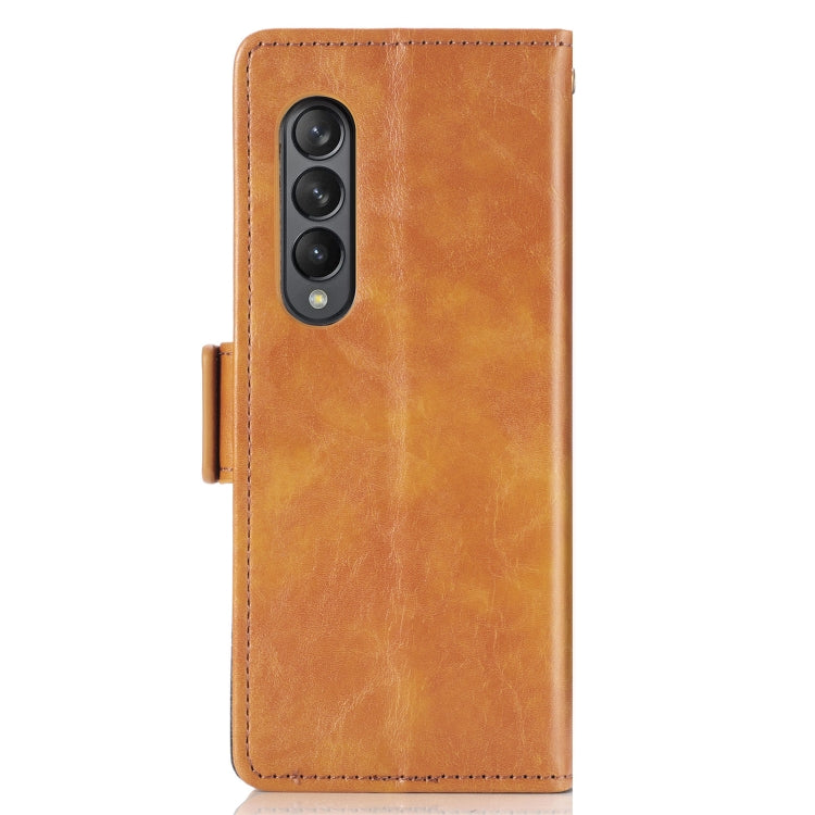 For Samsung Galaxy Z Fold3 5G CaseNeo Business Splicing Dual Magnetic Buckle Horizontal Flip PU Leather Case with Holder & Card Slots & Wallet