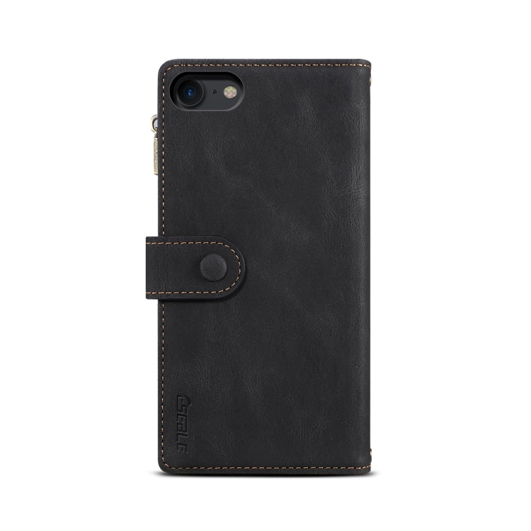 Retro Frosted Horizontal Flip Leather Case with Holder & Card Slot & Wallet & Zipper Pocket & Lanyard For iPhone 6 & 6s