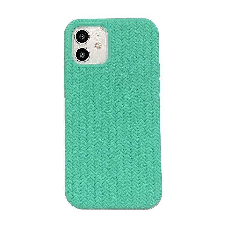 For iPhone 13 Herringbone Texture Silicone Protective Case