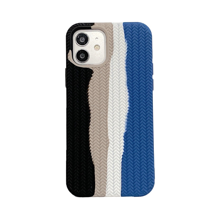 For iPhone 13 Herringbone Texture Silicone Protective Case
