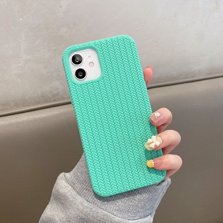 For iPhone 13 Pro Herringbone Texture Silicone Protective Case