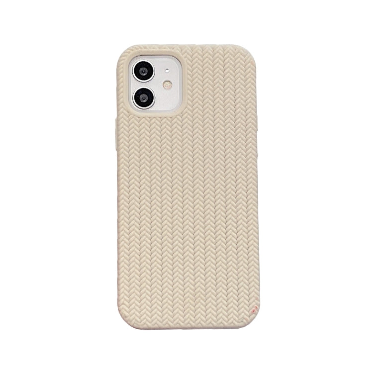 For iPhone 13 Pro Max Herringbone Texture Silicone Protective Case