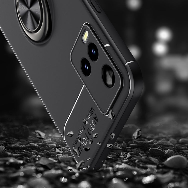 For vivo Y21 / Y33S Metal Ring Holder 360 Degree Rotating TPU Case