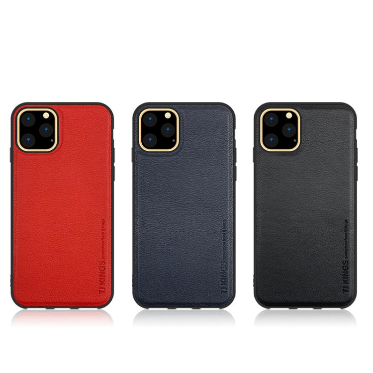 For iPhone 11 TJ KINGS Retro Series Shockproof PC + TPU + Top-grain Case