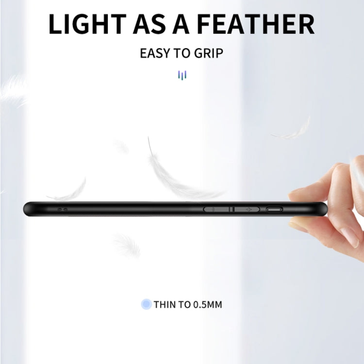 For Samsung Galaxy A10 Gradient Carbon Fiber Texture TPU Border Tempered Glass Case