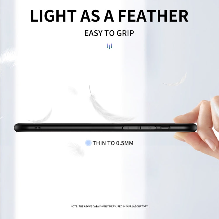 For Samsung Galaxy A50s / A30s / A50 Gradient Carbon Fiber Texture TPU Border Tempered Glass Case
