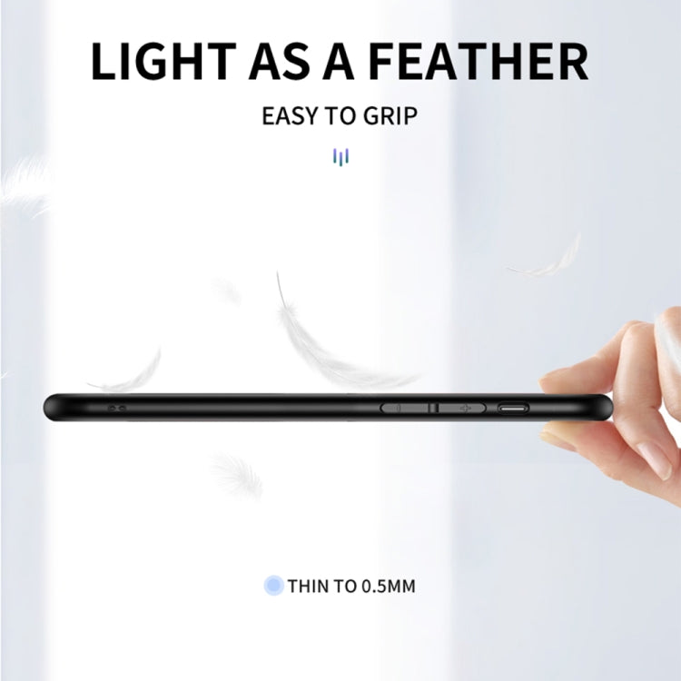 For Samsung Galaxy A70s Gradient Carbon Fiber Texture TPU Border Tempered Glass Case