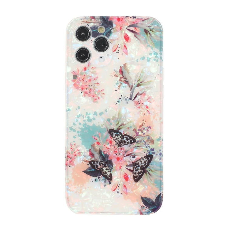 For iPhone 13 Butterfly Shell Colorful Series Pattern IMD TPU Shockproof Case
