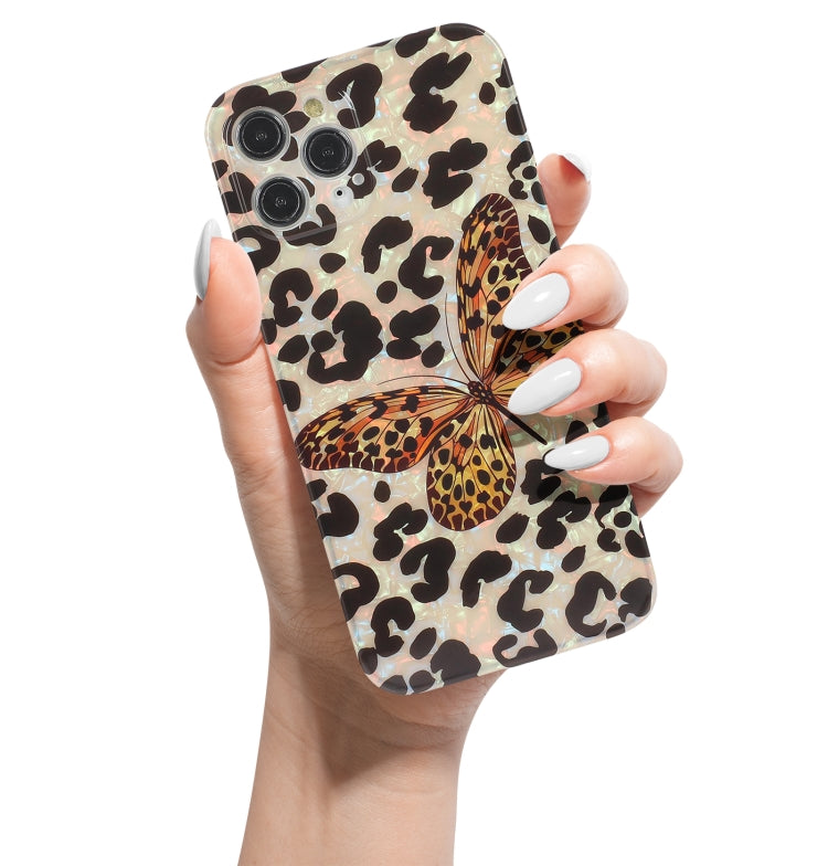 For iPhone 13 Pro Max Butterfly Shell Colorful Series Pattern IMD TPU Shockproof Case