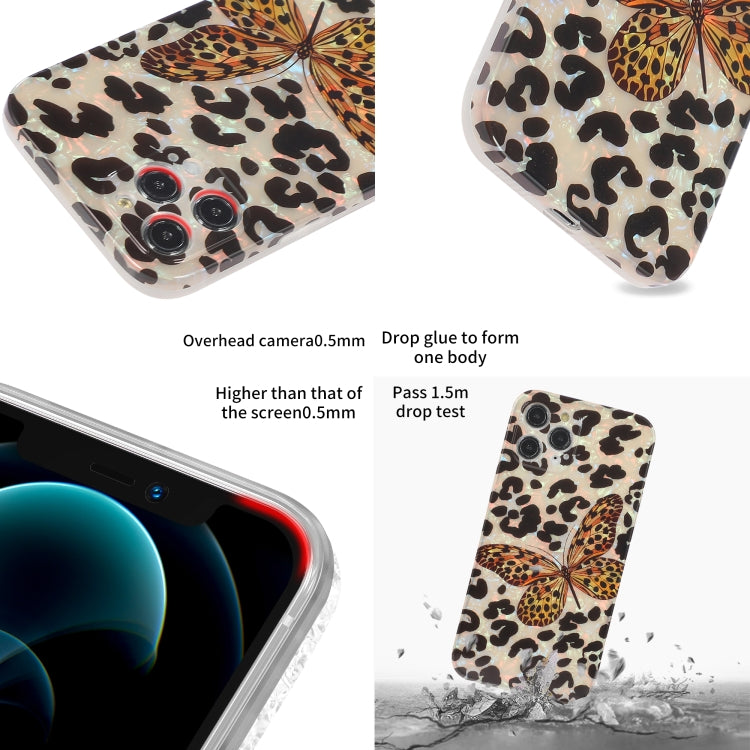 For iPhone 13 Pro Max Butterfly Shell Colorful Series Pattern IMD TPU Shockproof Case