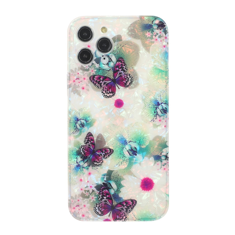 For iPhone 11 Butterfly Shell Colorful Series Pattern IMD TPU Shockproof Case