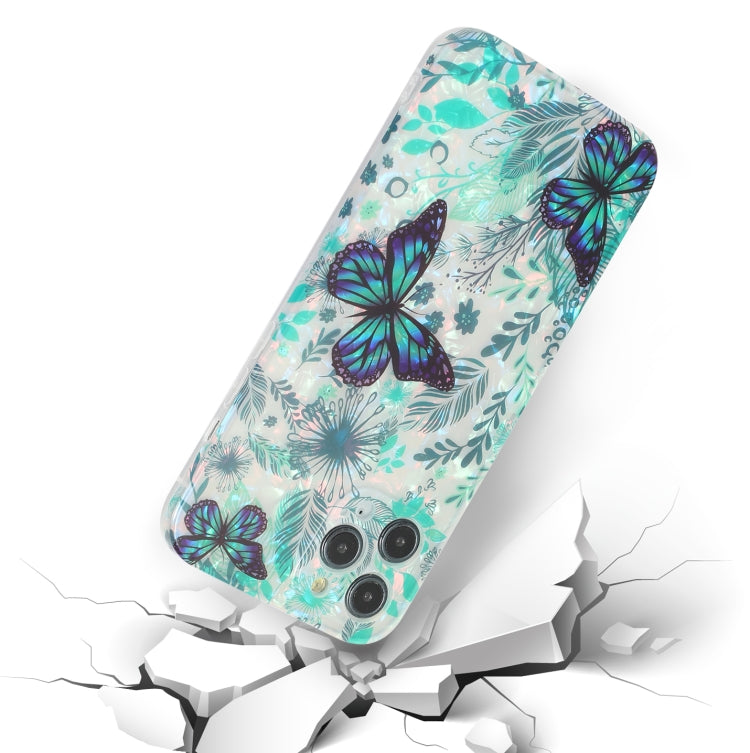 For iPhone 11 Butterfly Shell Colorful Series Pattern IMD TPU Shockproof Case