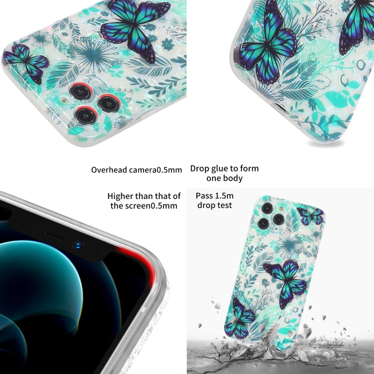 For iPhone 11 Butterfly Shell Colorful Series Pattern IMD TPU Shockproof Case