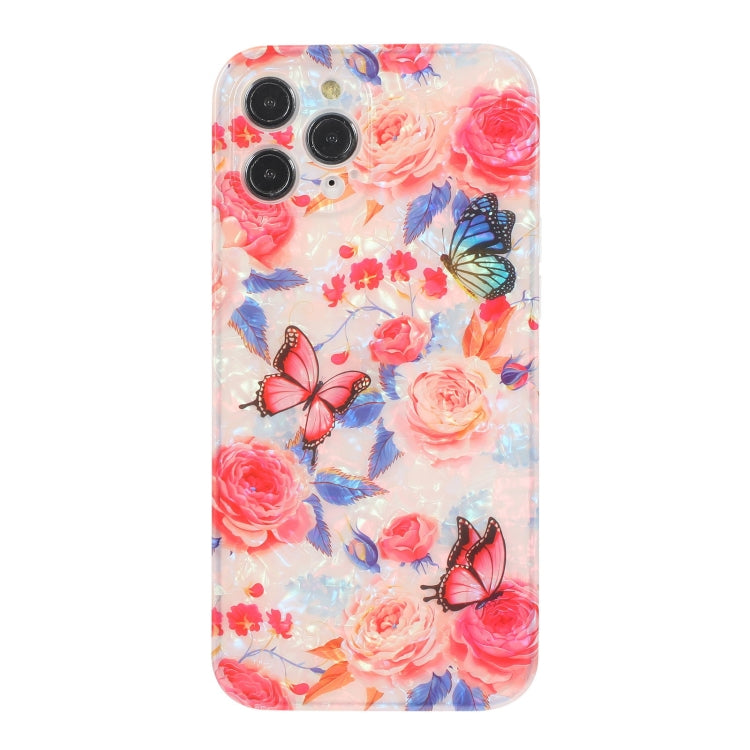 For iPhone 11 Pro Butterfly Shell Colorful Series Pattern IMD TPU Shockproof Case
