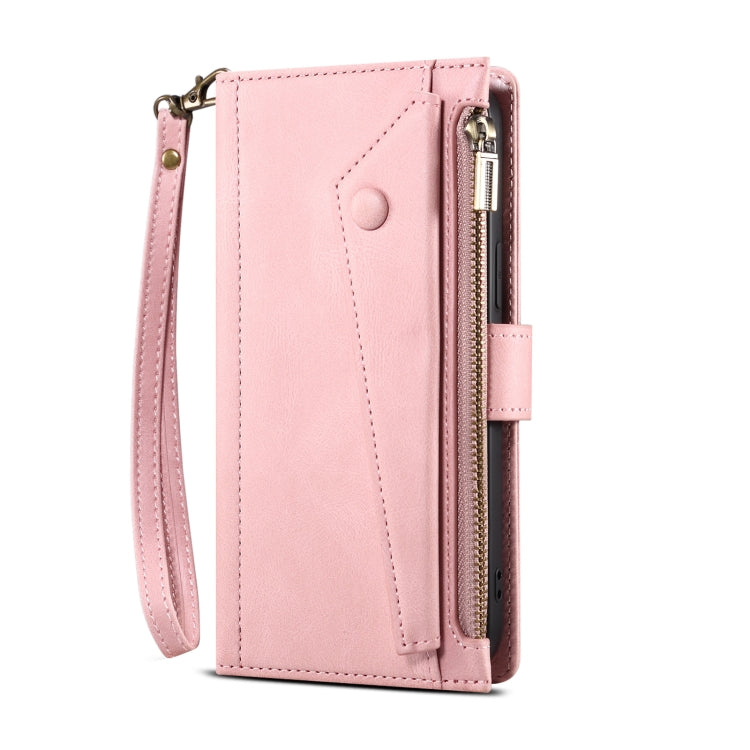 For Samsung Galaxy S21 5G Retro Frosted Horizontal Flip Leather Case with Holder & Card Slot & Wallet & Zipper Pocket & Lanyard