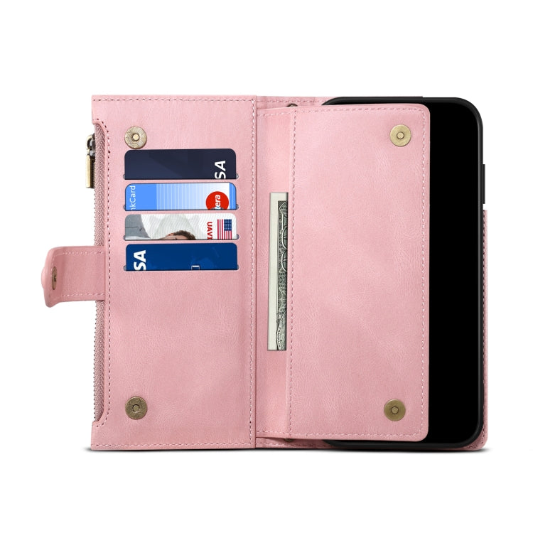 For Samsung Galaxy S21 5G Retro Frosted Horizontal Flip Leather Case with Holder & Card Slot & Wallet & Zipper Pocket & Lanyard