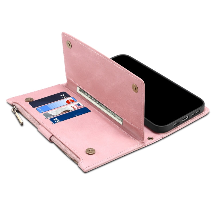 For Samsung Galaxy S21 5G Retro Frosted Horizontal Flip Leather Case with Holder & Card Slot & Wallet & Zipper Pocket & Lanyard