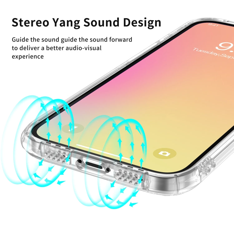 For iPhone 13 mini Sound Coversion Shockproof Acrylic Protective Case