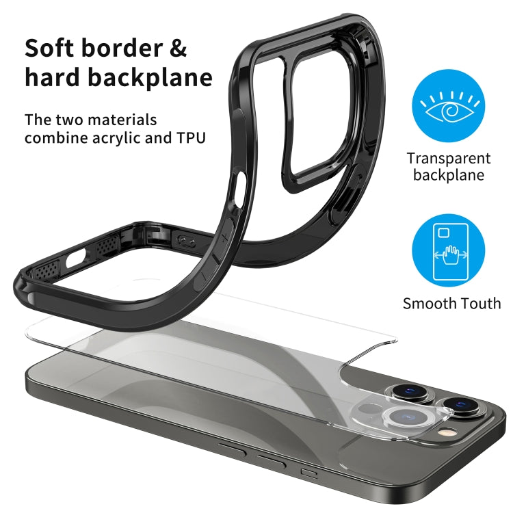 For iPhone 13 Pro Sound Coversion Shockproof Acrylic Protective Case