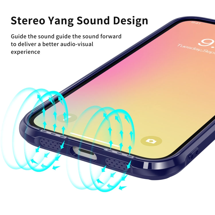For iPhone 13 Pro Sound Coversion Shockproof Acrylic Protective Case