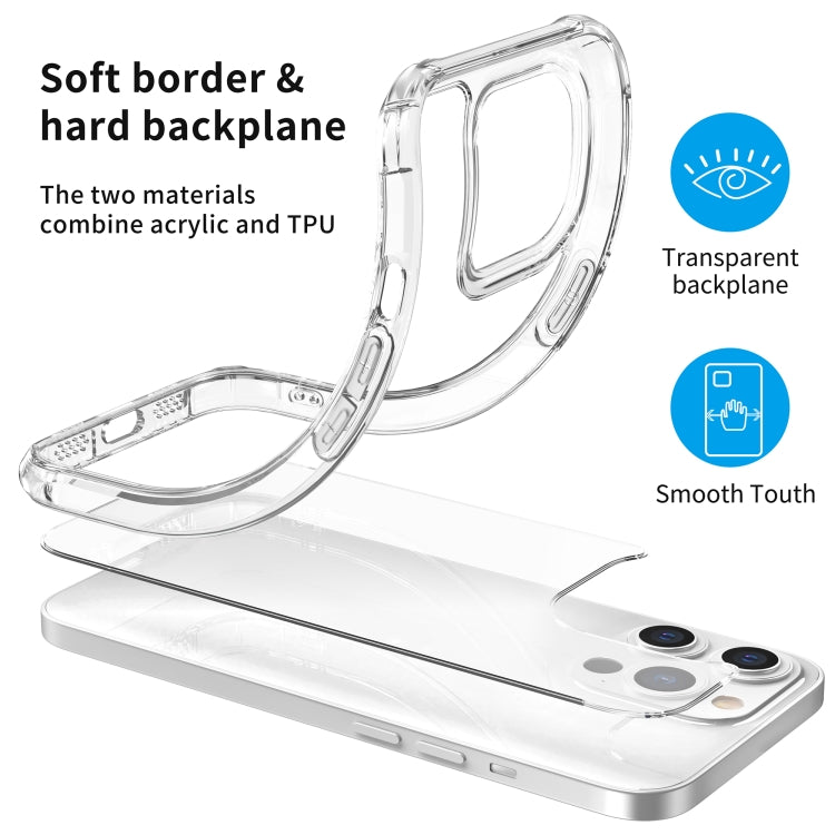 For iPhone 13 Pro Sound Coversion Shockproof Acrylic Protective Case