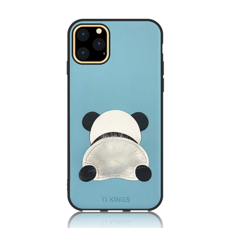 For iPhone 11 TJ KINGS Cartoon Series Shockproof TPU + Stitching Leather Case